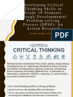 Critical Thinking AR F