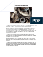 Aleaciones de Cobre y Zinc