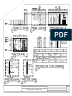 Front Elevation Rear Elevation Section Thru - A: A 2 Scale 1:75MTS A 2 Scale 1:75MTS A 2 Scale 1:75MTS