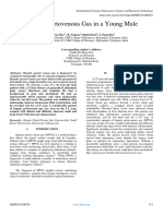 Hepatic Portovenous Gas in A Young Male