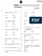 Algebra - Exponents 1 - DPP 06 - (MBA PIONEER 2023)