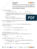 Ficha Polinómios 10º Ano