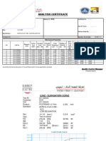 Mill Test Certificat PCS 15.24 ECG