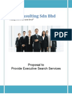 Proposal To Provide Executive Search Services