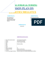 MSN Lesson Plan (Diabetes Mellitus)