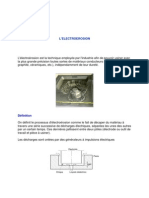 Usinage Chimique Ultrason Electroerosion