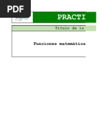 Práctica - Funciones Matemáticas y Estadísticas