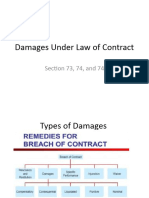 Damamges Under Law of Contract