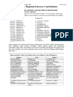 Lesson 2 21st Century Lit Region X Literary Contribution