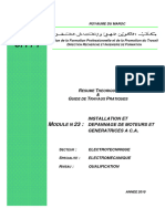 M - 23 - Installation Et Dépannage de Moteurs Et Génératrices À C.A