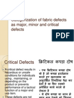 5 Categorization of Fabric Defects As Major, Minor