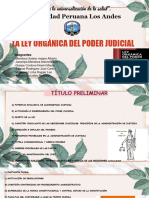 La Ley Organica Del Poder Judicial