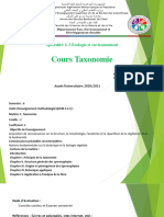 Cours Taxonomie Mme SENOUCI F