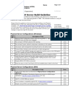 Windows and ESX Server Build Document Checklist