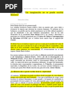 Burke, Sin Imaginación No Se Puede Escribir Historia, REvista de Letras