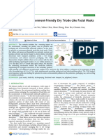 Huang Et Al 2023 Electrosprayed Environment Friendly Dry Triode Like Facial Masks For Skincare