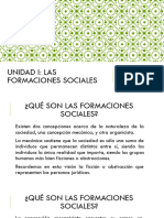 Unidad I Formaciones Sociales