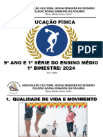 Resumo - 9º Ano e 1º em - Qualidade de Vida e Movimento - Voleibol - 1º Bimestre