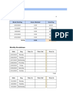 Consultant Monthly Timesheet Excel