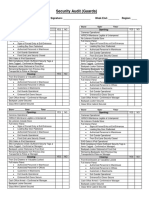 Security Audit Form