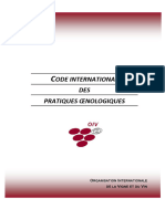 Code International Des Pratiques Oenologiques