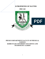 HEAT AND PROPERTIES OF MATTER Phy 103