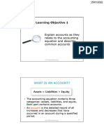 2-Accounting Equation & Journal Entries, Posting To Ledgers