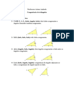 Congruência de Triângulos - Reforço