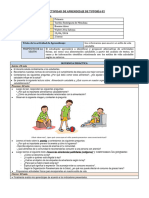 Sesión 05 - Tutoría - Nos Informamos para Asumir Un Estilo de Vida Saludable