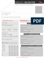 MSF CV Template Emergency Doctor - 2018 - Final