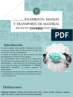 Almacenamiento, Manejo y Transporte de Material Esteril