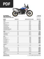 2024 BMW Motorrad Pricelist April