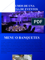 Insumos de Una Empresa de Eventos