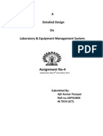 A Detailed Design On Laboratory & Equipment Management System