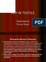 Erp in Textile