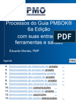 Processos de Gerenciamento de Projetos Do Guia PMBOK 6A Edicao Com Suas Entradas Ferramentas e Saidas