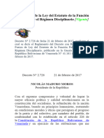 5 - Reglamento de La Ley Del Estatuto de La Función Policial Sobre El Régimen Disciplinario VIGENTE