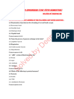 Biology For Engineers (2022 CSE 7th Semester)