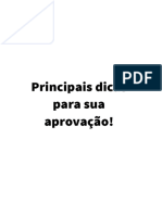 Principais Dicas para Sua Aprovação!