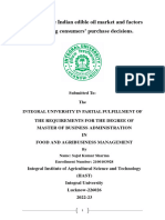 Study of Edible Oils in India