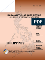 2012 CAF Barangay Characteristics