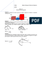 Solution Série TD N° 4 Calcul Du Centre de Gravité Génie Des Polymères