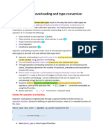 Unit3 - Operator Overloading and Type Conversion