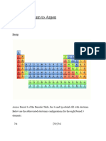 Period 3 Sodium To Argon Study Guide.