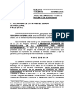 Incidente de Modificación de Suspension Por Hecho Superveniente