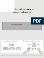 Lecture 22 Denormalization