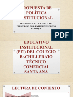 Propuesta de Política Institucional