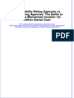 Sustainability Rating Agencies Vs Credit Rating Agencies: The Battle To Serve The Mainstream Investor 1st Edition Daniel Cash