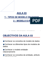 Aula 03 - Tipos de Modelo de Dados e E-Relacionamento 2