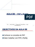 Aula 08 - PHP e MySQL